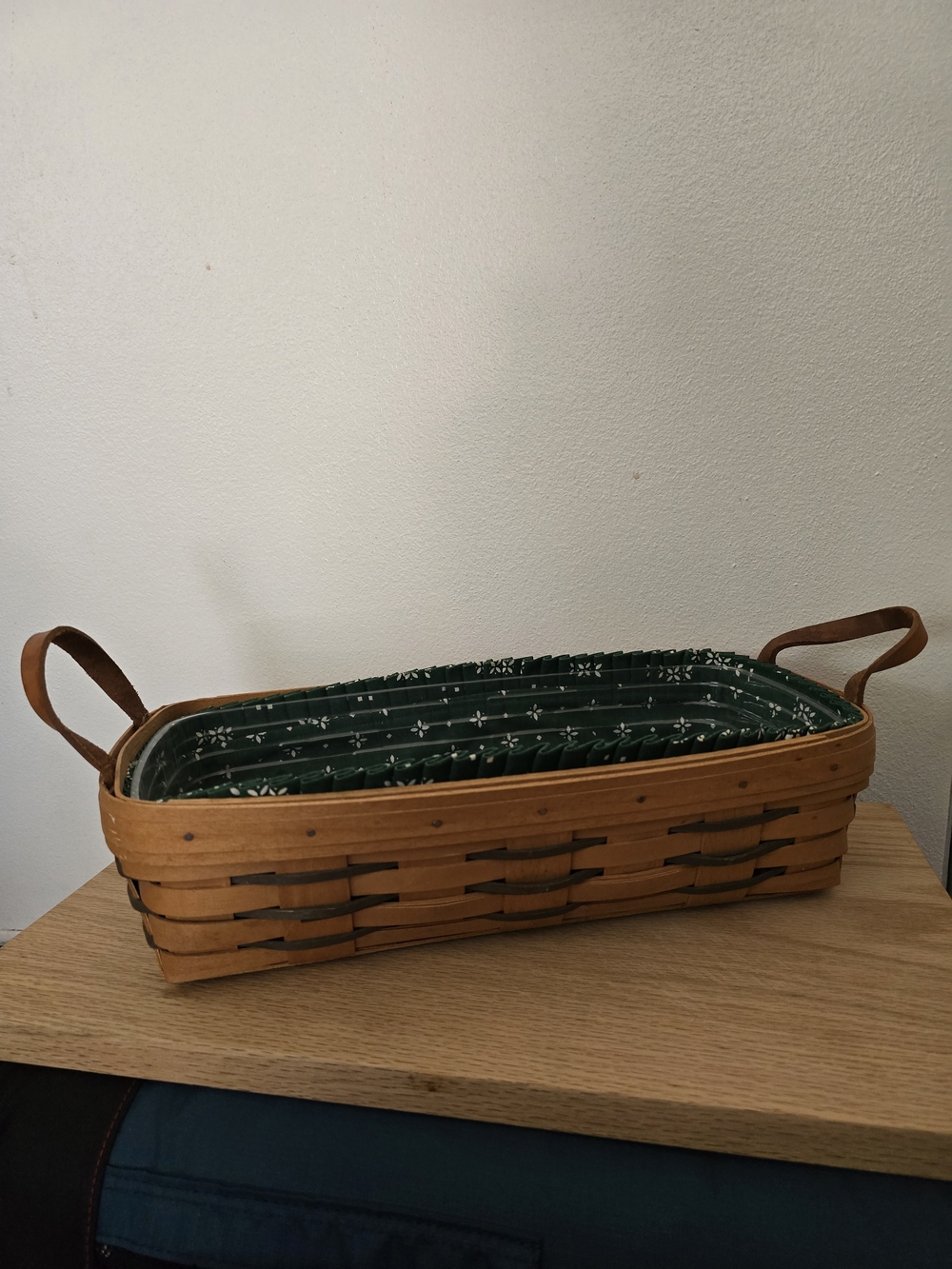 vintage Longaberger Heartland Collection rectangular bread basket